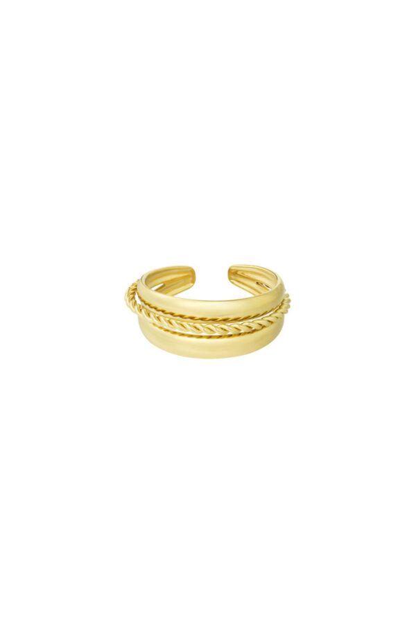 Ring triple goud