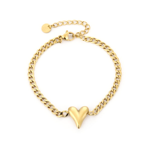 Armband hart goud